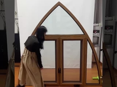 알루미늄 곡선 창문