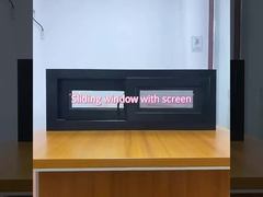 이중 가스 슬라이드 업 알루미늄 창문 파우더 코팅 알루미늄 창문 유리